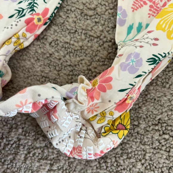 Magnetic Me Kids Ruffle Placket Foot Twotie Pajama Set -Primrose Cottage Modal - Picture 5 of 7